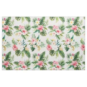 Aquarelle Tissu Motif de fleurs tropicales