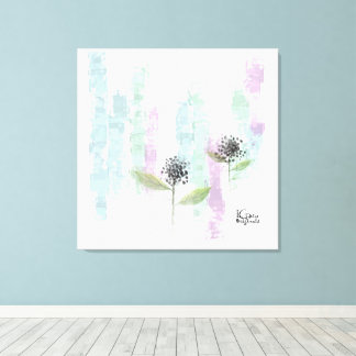 Aquarelle toile étirée