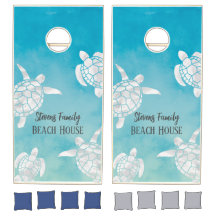 Aquarelle Tortues de mer Turquoise Bleu Personnali
