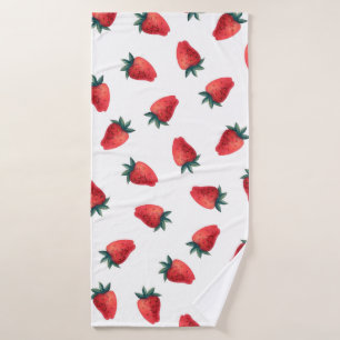 Aquarelle transparente motif avec fraises