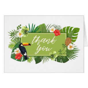 Aquarelle Tropical avec Merci Toucan Green ID577