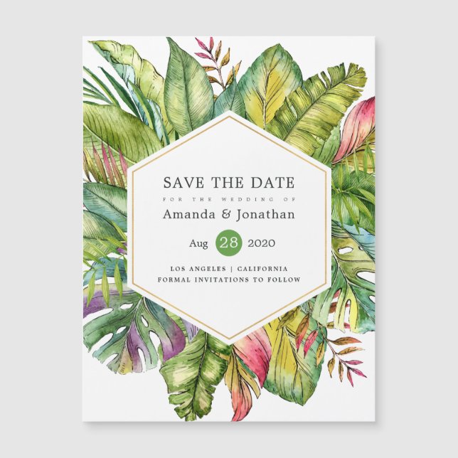 Aquarelle Tropical Summer Beach Wedding (Devant)