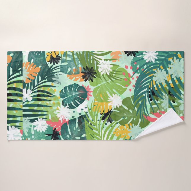 Aquarelle tropicale (Serviette de bain)