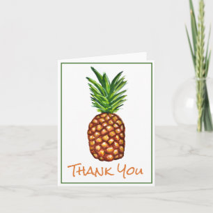 Aquarelle tropicale ananas Merci