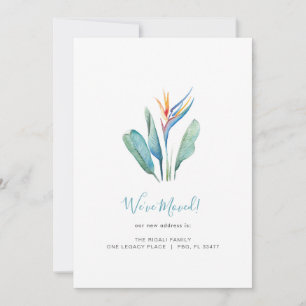 Aquarelle tropicale Faire-part de mouvement