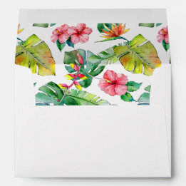 Aquarelle tropicale Floral et feuillage