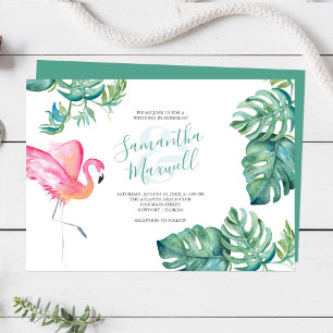 Aquarelle tropicale Mariage de verdure