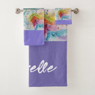 Aquarelle Unicorn Arc en ciel Vos rêves Filles