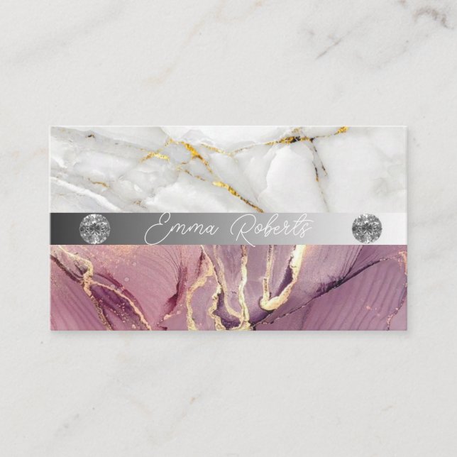 Aquarelle unique Carte de visite moderne (Devant)