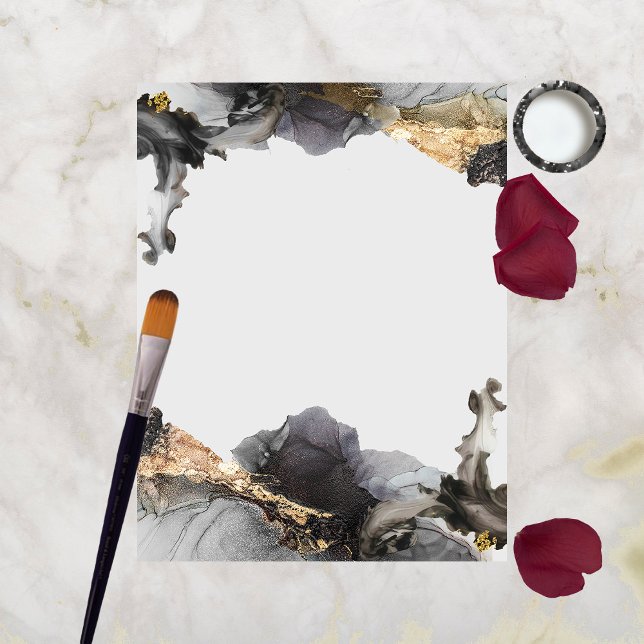 Aquarelle Vanessa noir et blanc Papier à rebut (Créateur téléchargé)