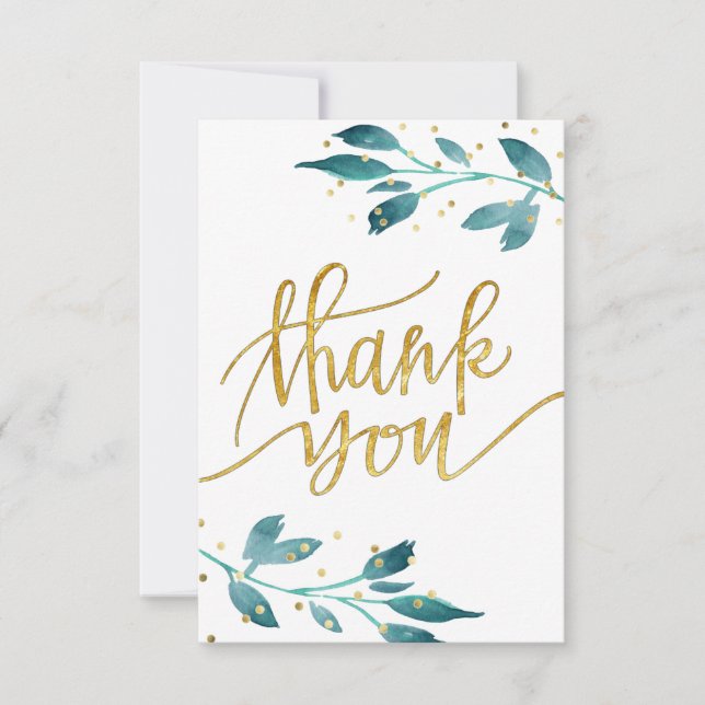 aquarelle verdure merci (Devant)