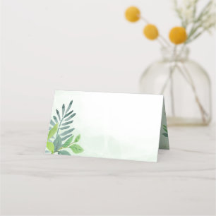 Aquarelle Verdure Vide Mariage Cartes de Place