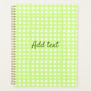 Aquarelle vert plaid ginham personnalisé ajouter t