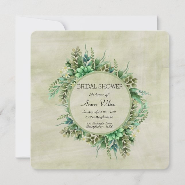 Aquarelle verte (Devant)