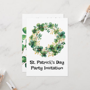 Aquarelle verte Arimante Masse du trèfle