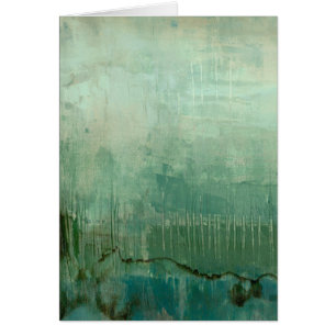 Aquarelle verte contemporaine