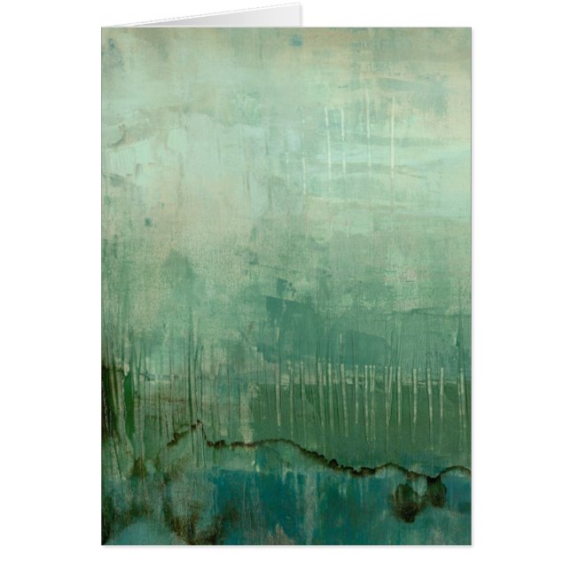 Aquarelle verte contemporaine (Devant)