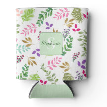 Aquarelle verte Monogramme Glacière