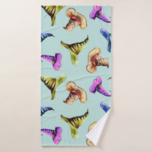 Aquarelle vieux casquettes : arrière - plan bleu.