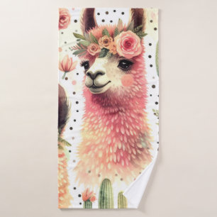 Aquarelle vintage Cute Llama