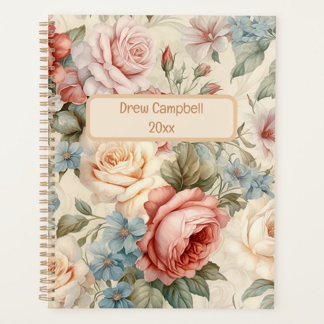 Aquarelle vintage Floral Rose Classic (Devant)