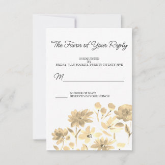 Aquarelle vintage Florale Design RSVP