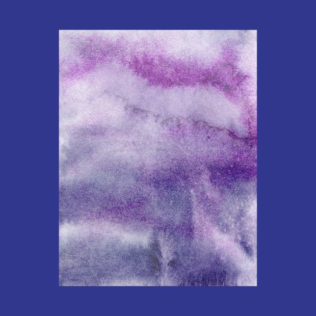 Aquarelle violet et bleu Abstrait Papier à rebut (Créateur téléchargé)