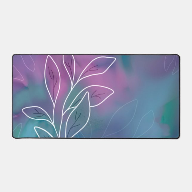 Aquarelle violette et Turquoise Vibrant Folio Cont (Recto)