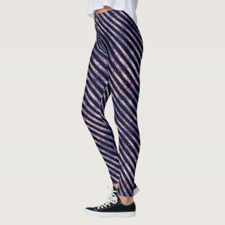 Aquarelle violette Grunge Leggings triés