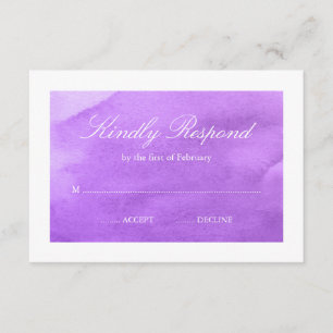 Aquarelle violette RSVP