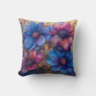 Aquarelle vive Coussin floral