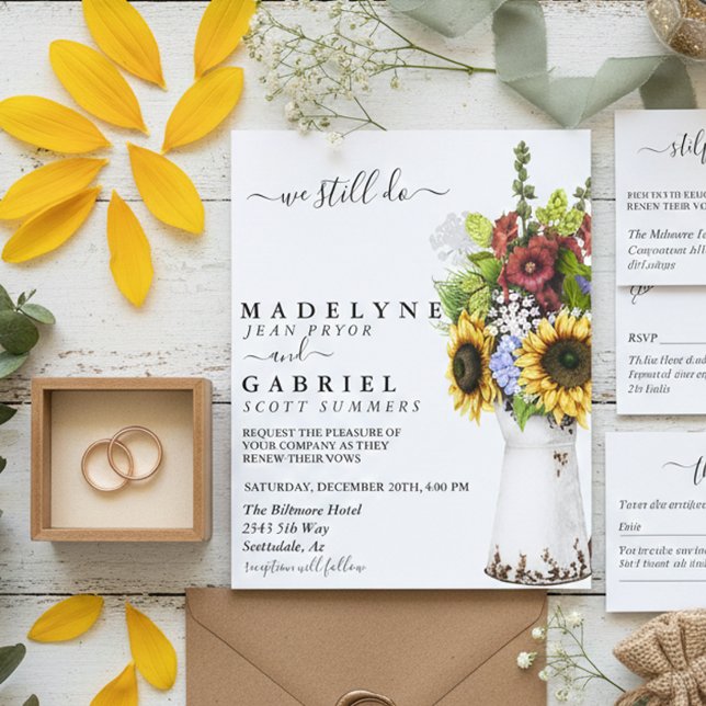 Aquarelle Whimsal Tournesol Renouvellement Toujour (Créateur téléchargé)