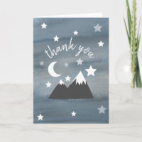 Aquarelle Wilderness Stars Montagnes Merci