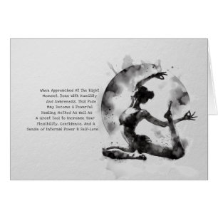 Aquarelle Yoga Reiki Pose King Pigeon à une jambe
