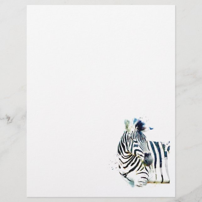 Aquarelle Zebra (Devant)