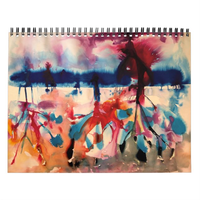 aquarelles, calendrier (Protection)
