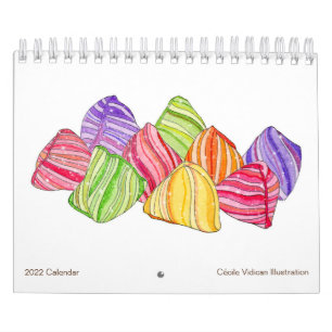 Aquarelles Calendrier 2022