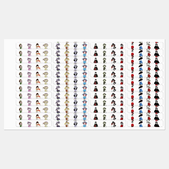 Aquarelles MatisseFashion Fer sur Étiquette (Feuille)