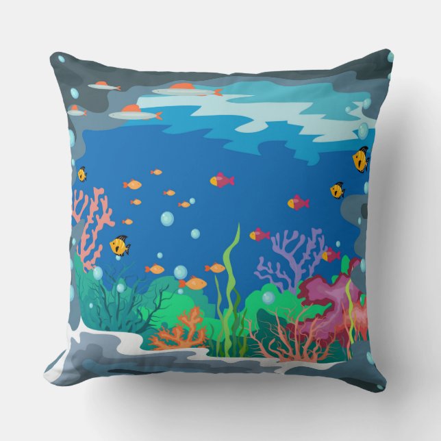 Aquarium Coussin décoratif (Recto)