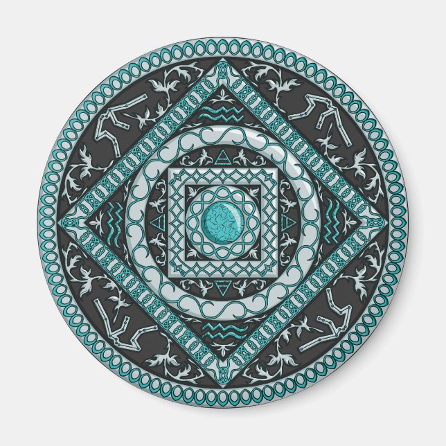 Aquarius Mandala Magnet (Devant)