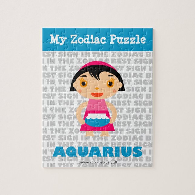 Aquarius, Mon Puzzle Zodiac (Vertical)