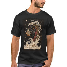 Aquarius - T-shirt Céleste Zodiaque Art