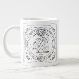 Aquarius Zodiac Custom Anniversaire Mug