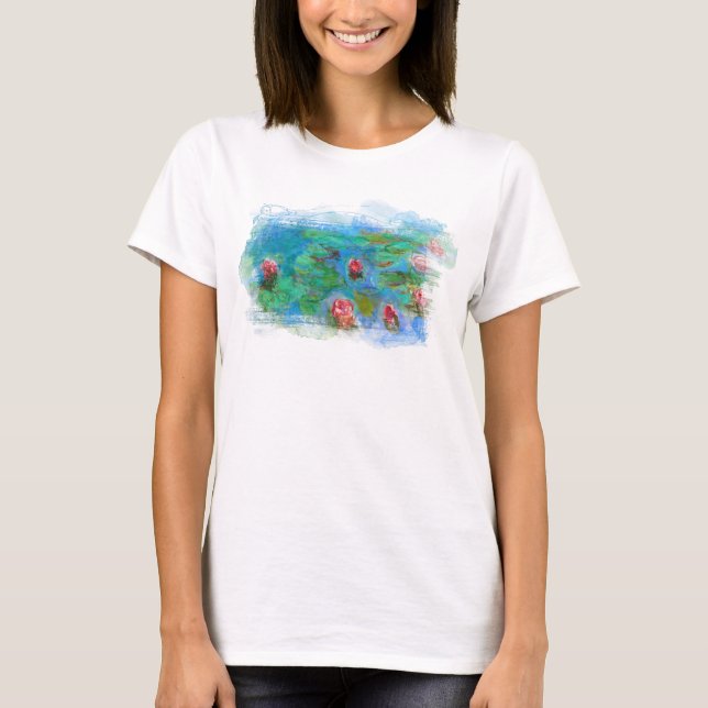 ** AR23 Monet Lily Pads Étang Cherub Angel T-Shirt (Devant)