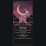 Arabe Nights Marocain Moyen-Orient Menu<br><div class="desc">Arabian Nights Marocain Middle Eastern Party Menu Card. Les éléments correspondants de cette conception sont disponibles.</div>