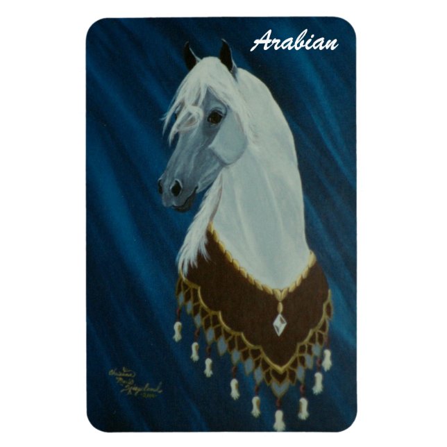 Arabe Show Horse Premium Magnet (Vertical)