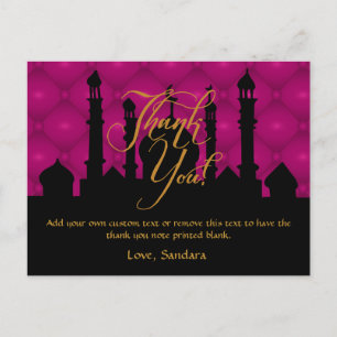 Arabe Thème Merci Cartes