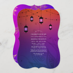 Arabian Bollywood Célébration de la vie Invitation