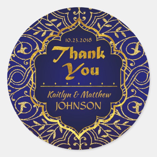 Arabian Nights Bollywood Merci Étiquette (Devant)