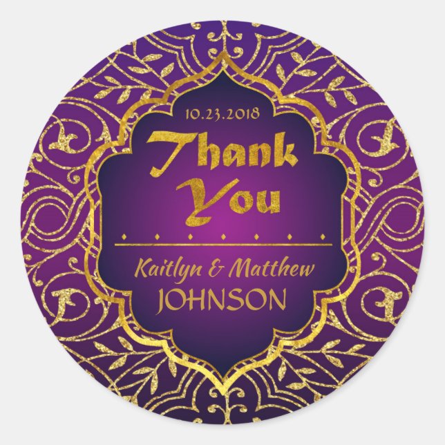 Arabian Nights Bollywood Merci Étiquette (Devant)